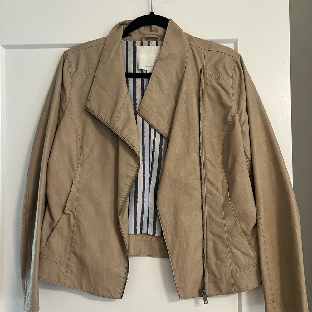 Faux Leather Anthro Jacket